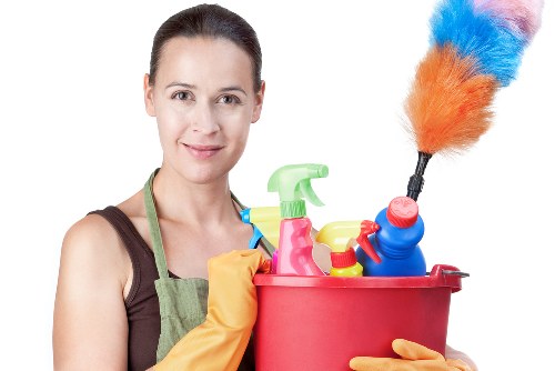 Kitchen deep cleaning with attention to cabinets and appliances