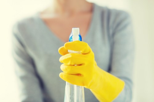 Professional Brompton cleaners working in a clean modern interior