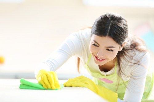 Clean bedroom mattress with fresh bedding and protector