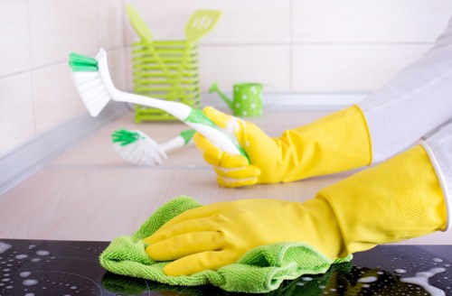 Bathroom deep cleaning focused on hygiene and shine